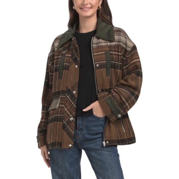 BLANK NYC Mixed Plaid Jacket - Picture 1 of 3